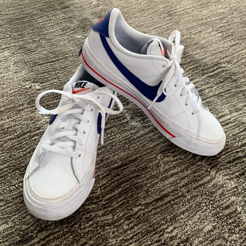 Nike court legacy tennis shoes for big kids